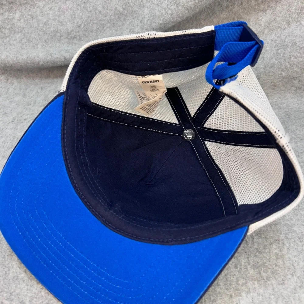 Shark Graphic Kids Blue Old Navy Trucker Hat Mesh Back Adjustable OSFA